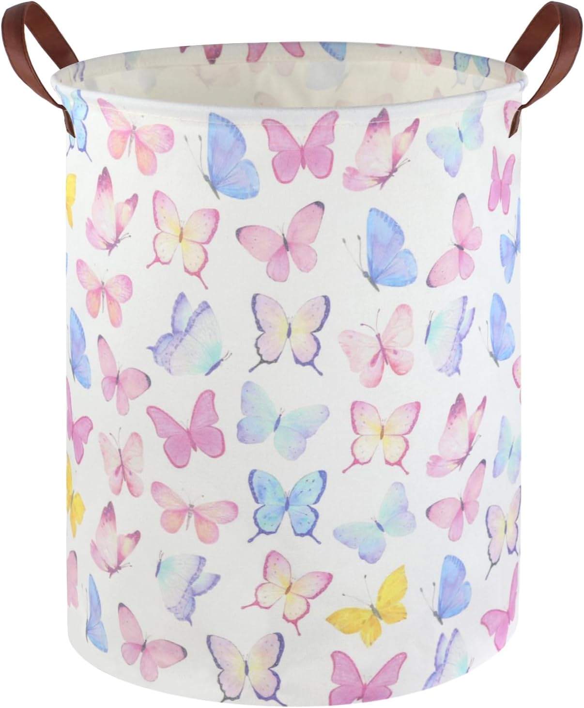 Baby Nursery Laundry Hamper - Butterfly Laundry Basket Girls Hamper,Baby Nursery