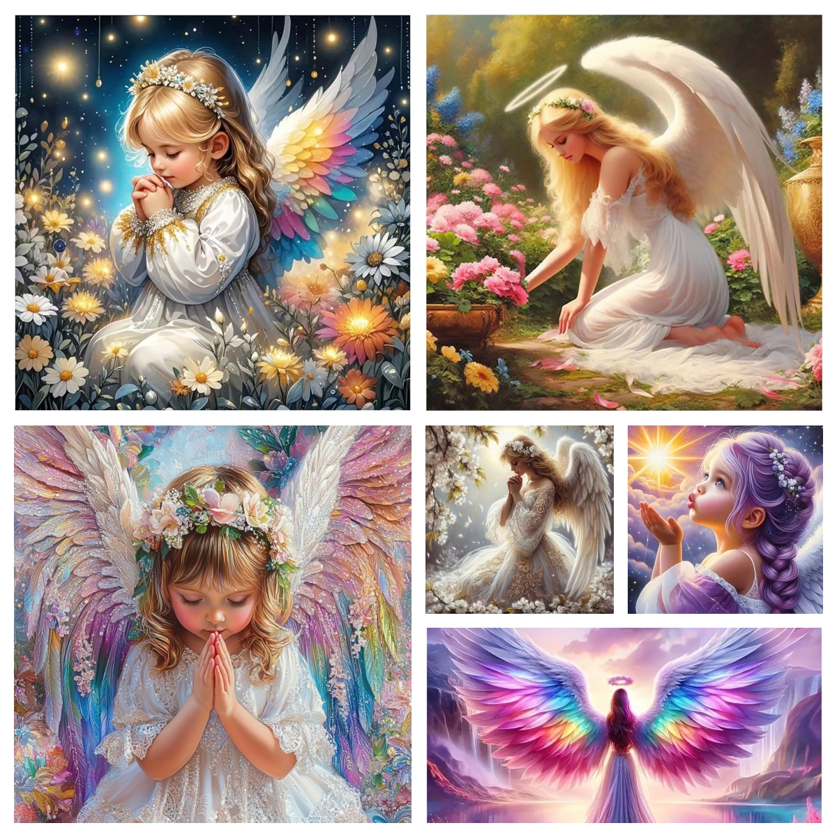 Baby Nursery Kit - Baby Angel Girl Diamond Painting Kit