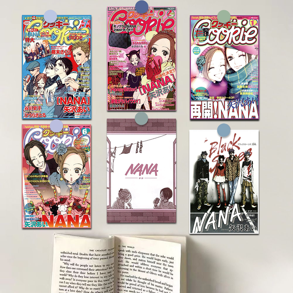 Baby Nursery Wall Mural - 10 PCS Hot Anime Nana Poster