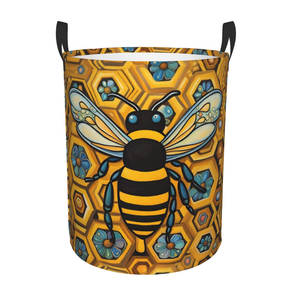 Bee And Honeycomb Print Laundr - Baby Nursery Laundry Hamper 리뷰 및 가격