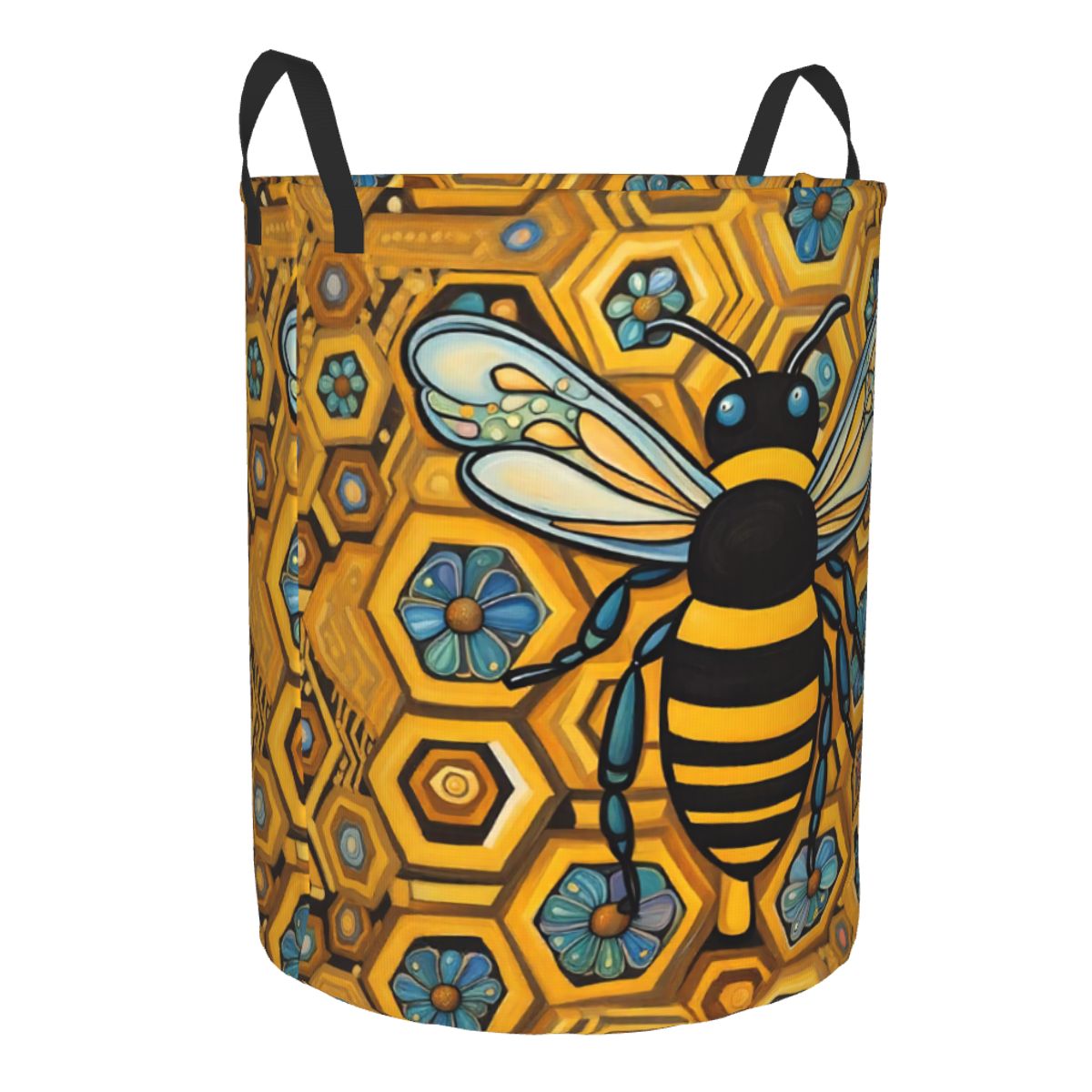Bee And Honeycomb Print Laundr - Baby Nursery Laundry Hamper 리뷰 및 가격