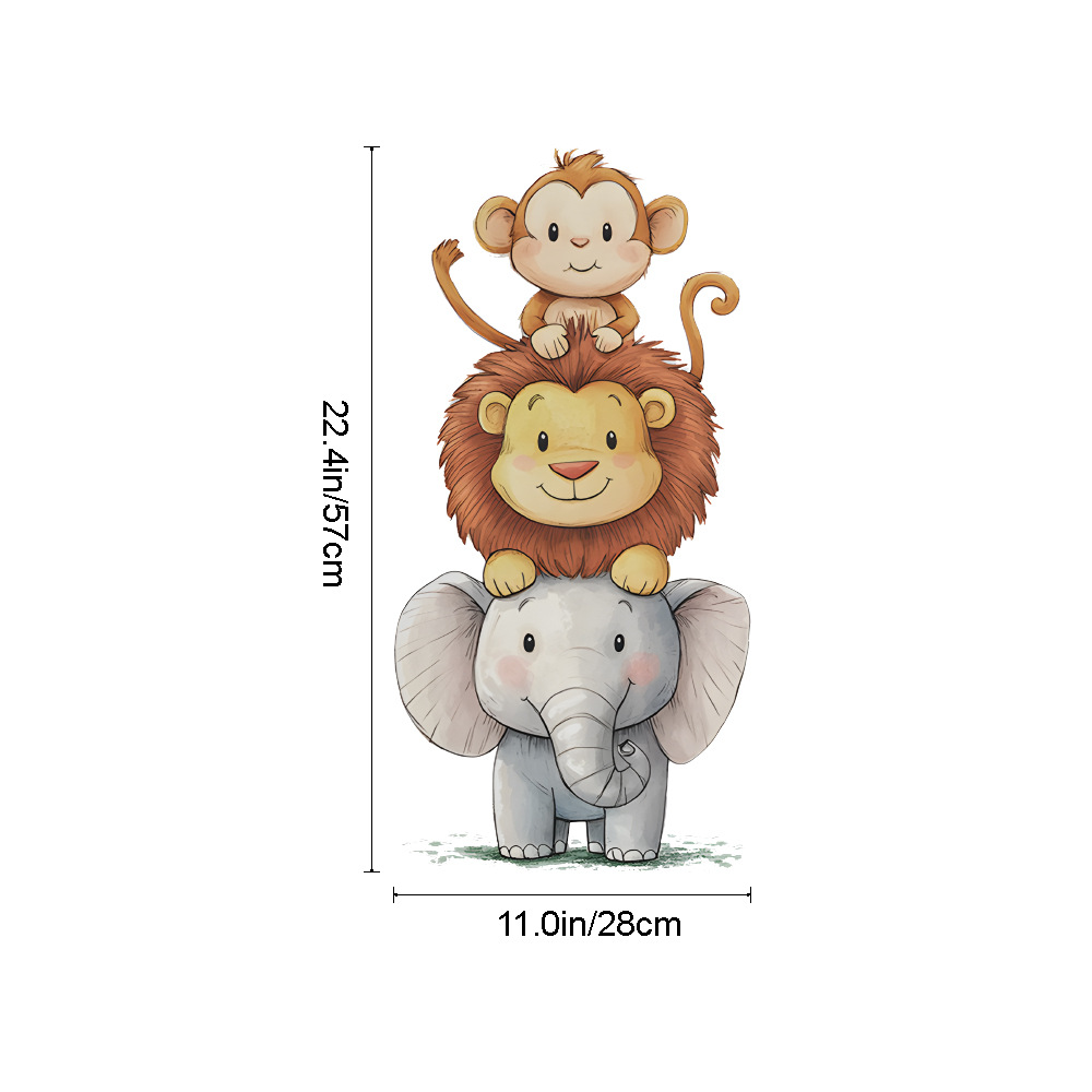 Cute Forest Animals Wall Stick - Baby Nursery Wall Mural 리뷰 및 가격