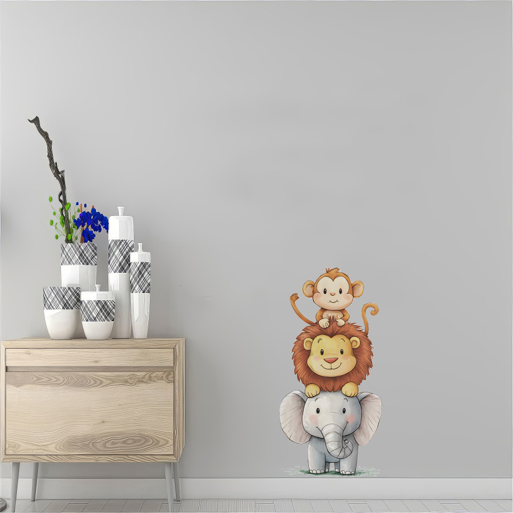Cute Forest Animals Wall Stick - Baby Nursery Wall Mural 리뷰 및 가격