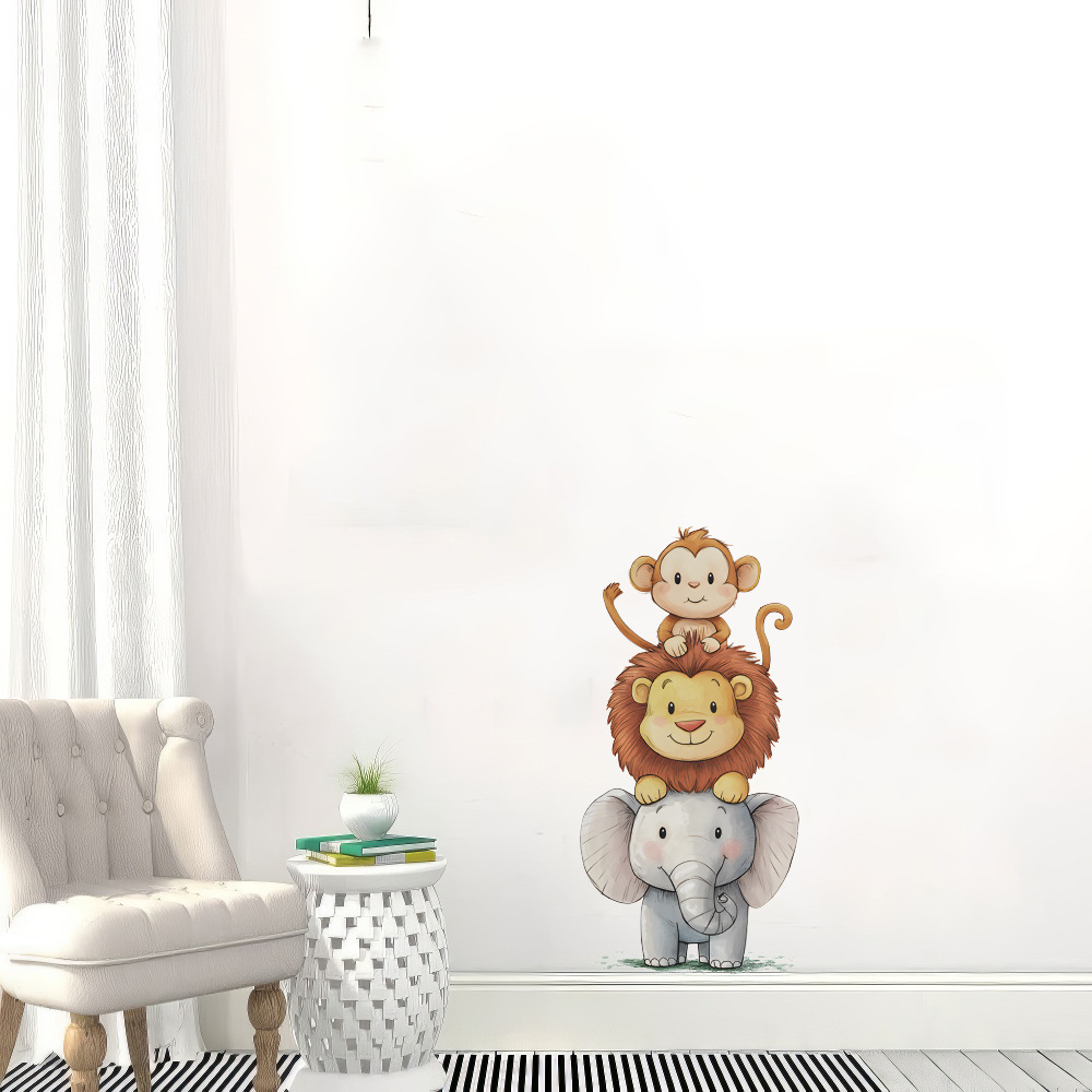 Cute Forest Animals Wall Stick - Baby Nursery Wall Mural 리뷰 및 가격