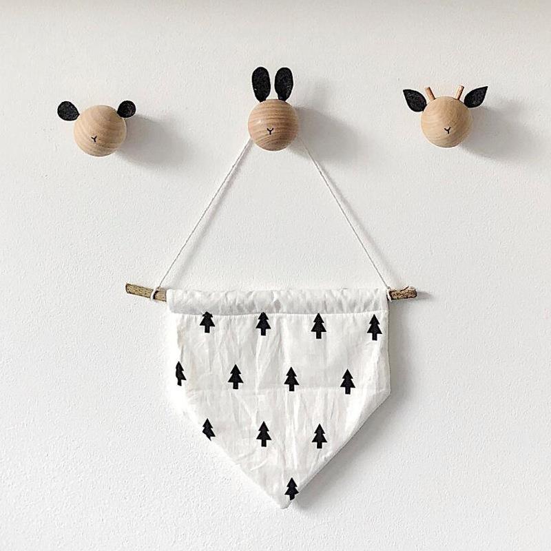 Modern Minimalist Wooden Hook  - Baby Nursery Hooks 리뷰 및 가격