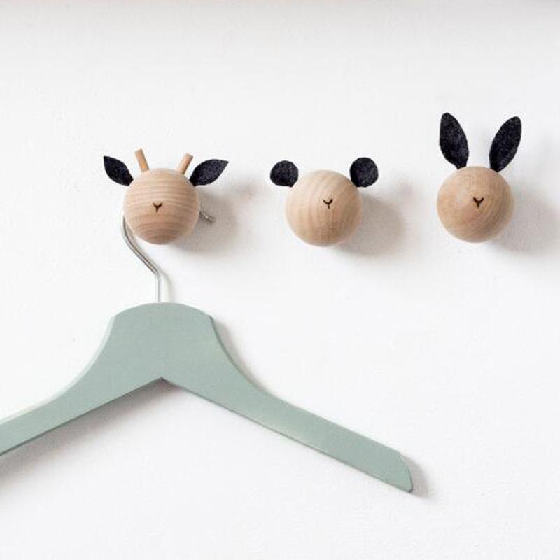 Modern Minimalist Wooden Hook  - Baby Nursery Hooks 리뷰 및 가격