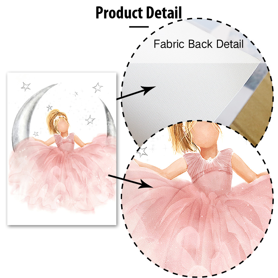 Pink Angel Girl Sun Moon Cloud - Baby Nursery Kids 리뷰 및 가격