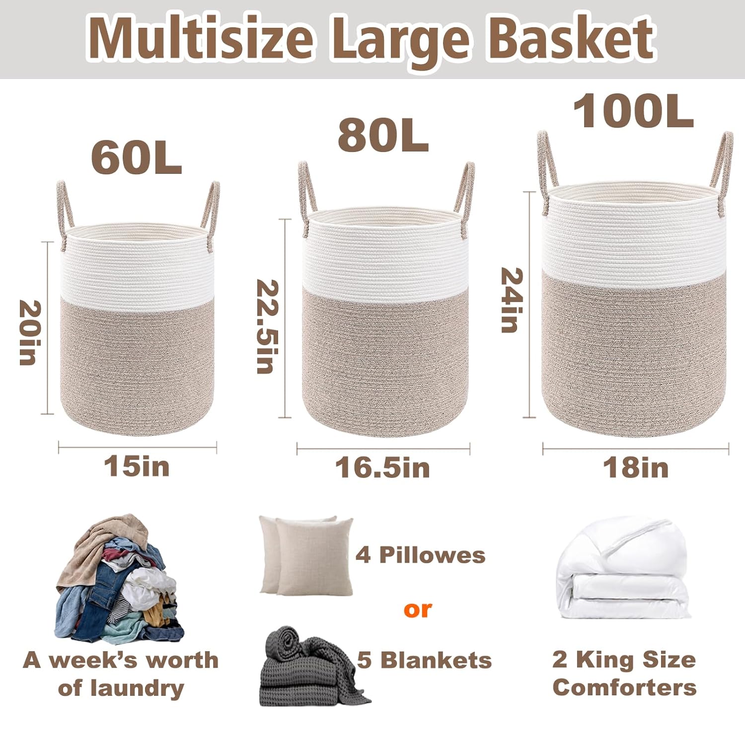 Large Woven Laundry Basket Ham - Baby Nursery Laundry Hamper 리뷰 및 가격