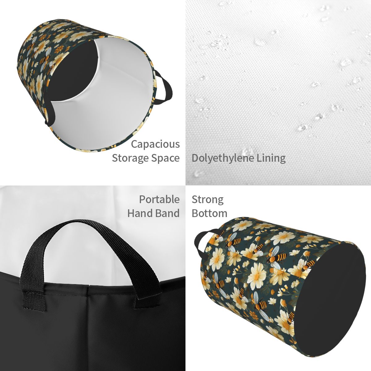 Honeycomb And Bee Pattern Laun - Baby Nursery Laundry Hamper 리뷰 및 가격