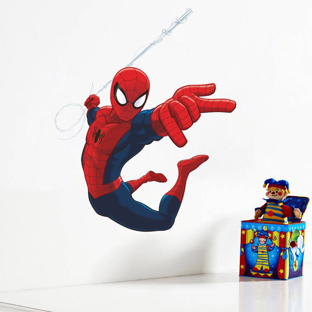 Creative Super Hero Spiderman  - Baby Nursery Wall Mural 리뷰 및 가격