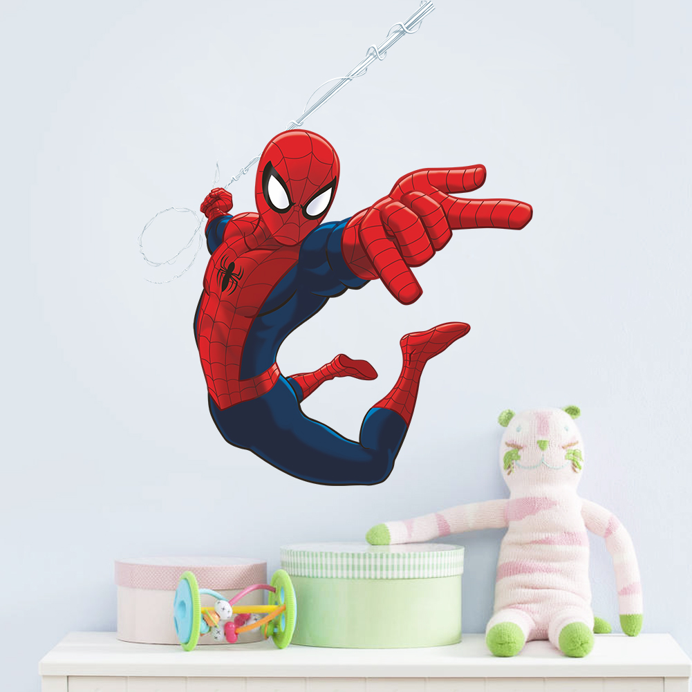 Creative Super Hero Spiderman  - Baby Nursery Wall Mural 리뷰 및 가격