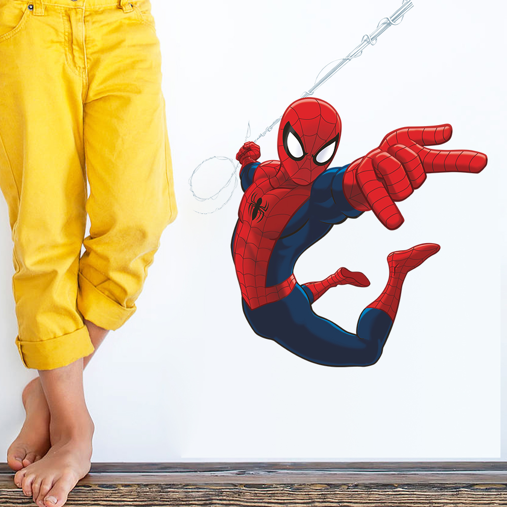 Creative Super Hero Spiderman  - Baby Nursery Wall Mural 리뷰 및 가격