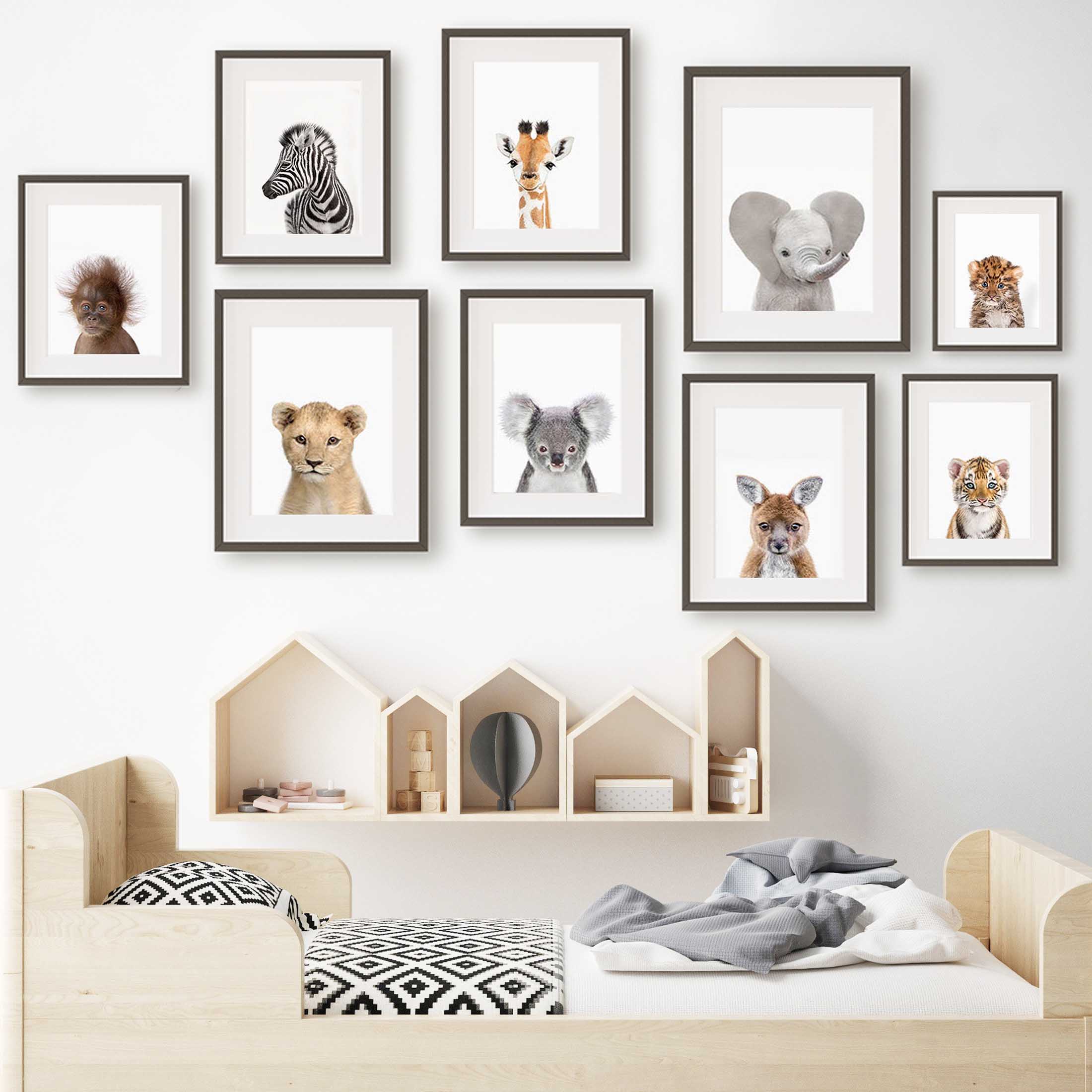 Baby Animal Nursery Wall Art P - Baby Zoo Nursery 리뷰 및 가격