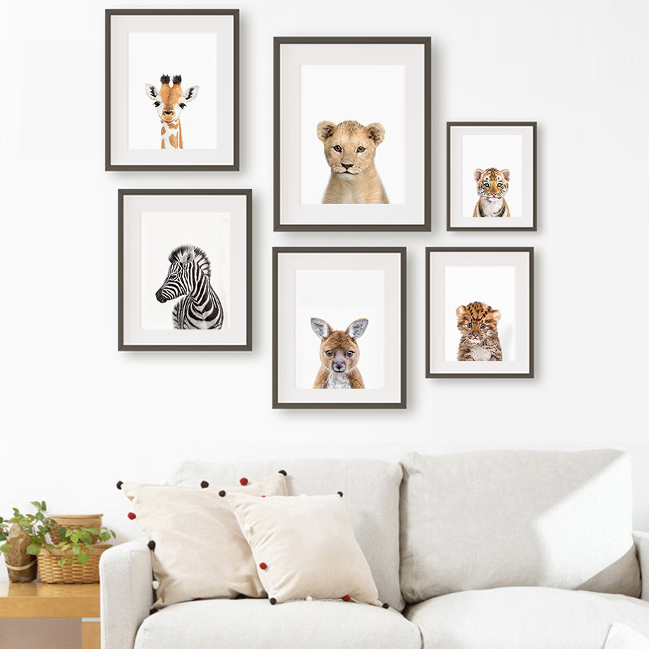 Baby Animal Nursery Wall Art P - Baby Zoo Nursery 리뷰 및 가격