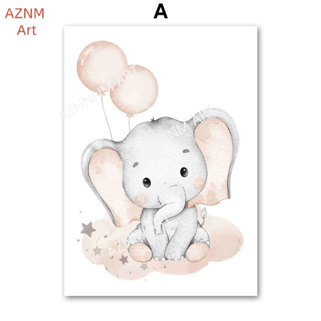 Elephant Balloon Rainbow Moon  - Baby Nursery Kids 리뷰 및 가격