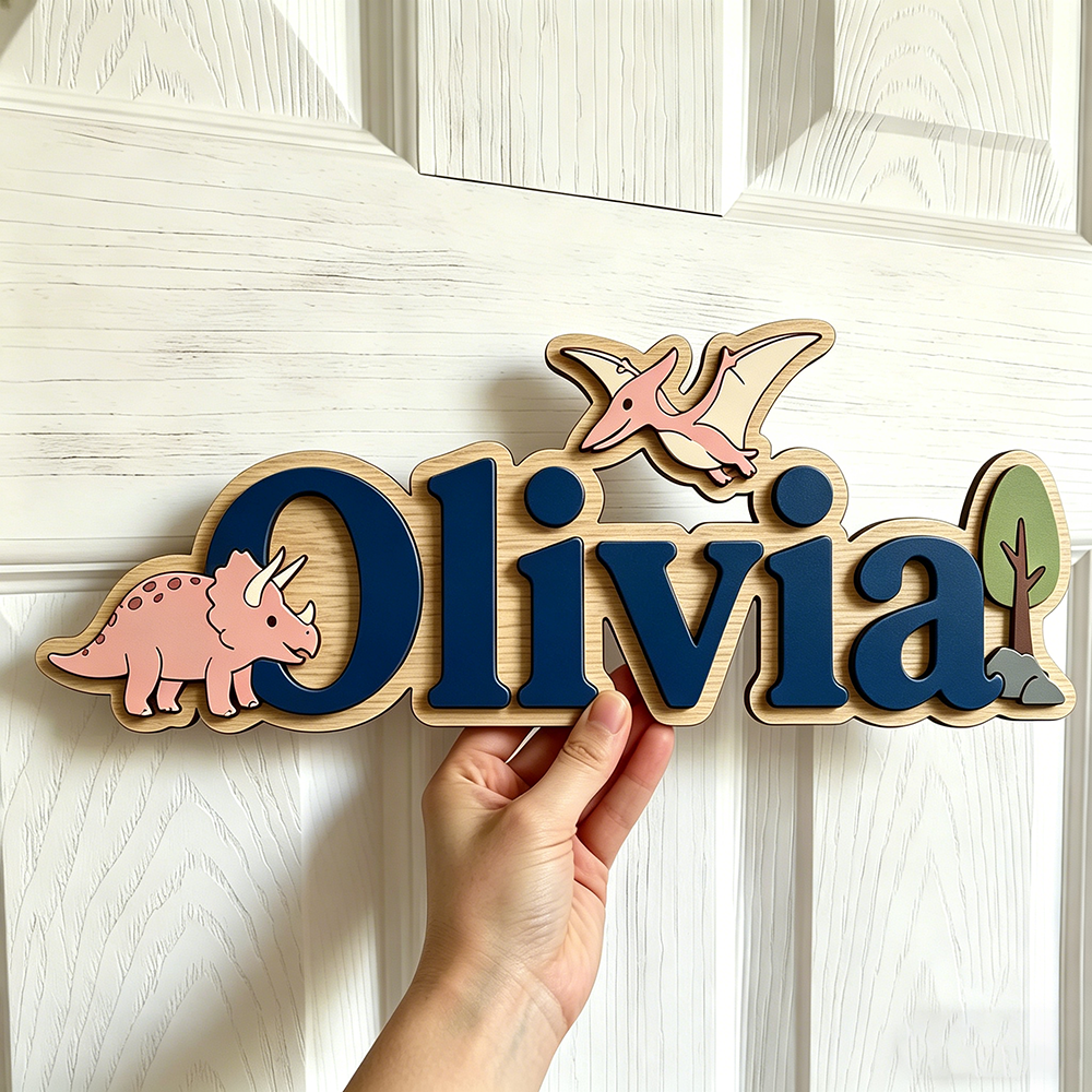 Personalized Dinosaur Name Sig - Baby Nursery Kids 리뷰 및 가격