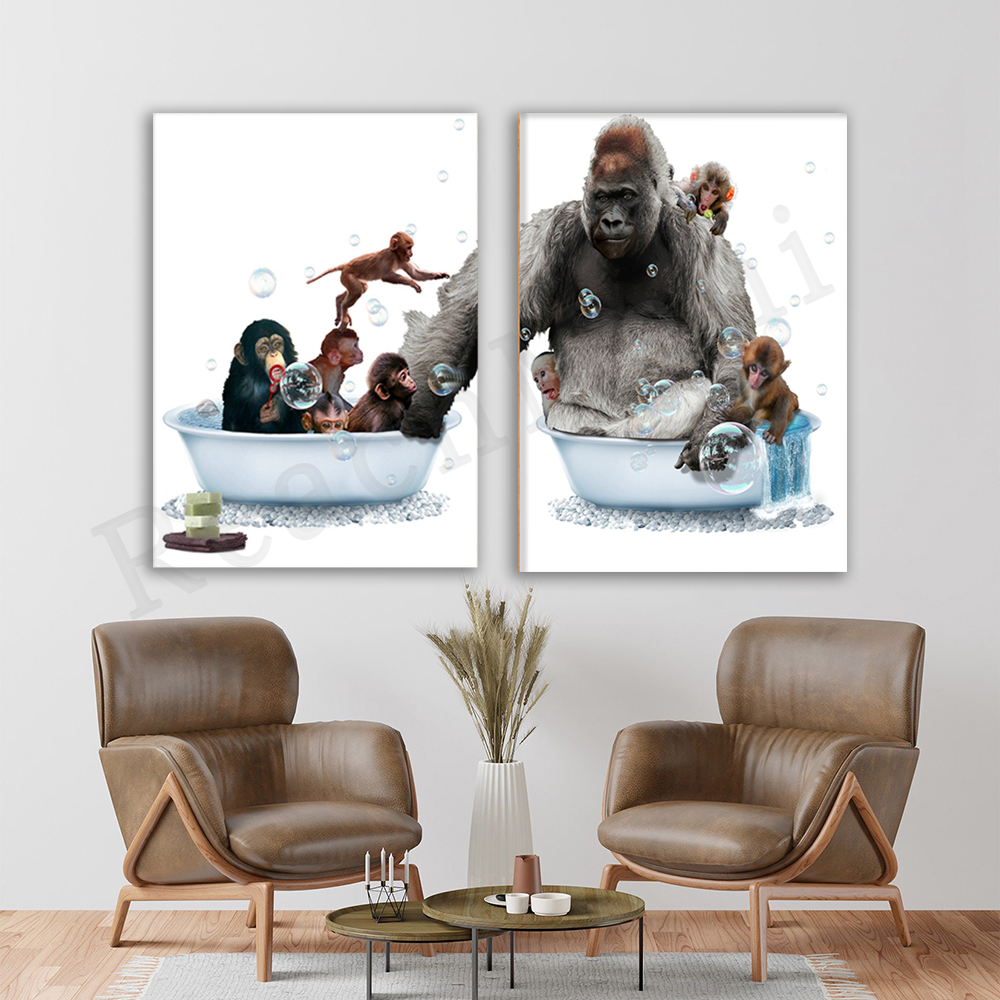 Gorilla Nursery Tub Print, Bab - Baby Zoo Nursery 리뷰 및 가격