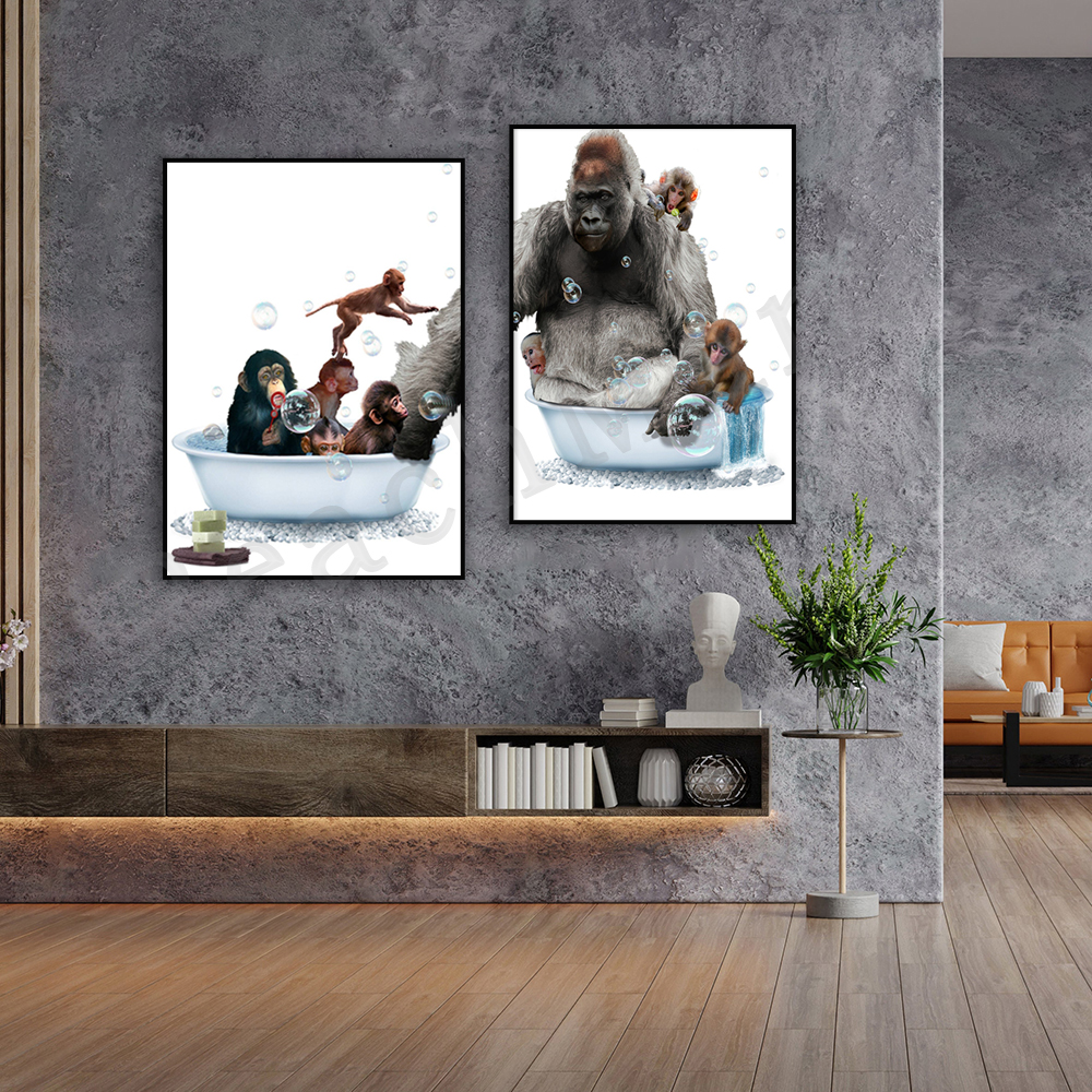 Gorilla Nursery Tub Print, Bab - Baby Zoo Nursery 리뷰 및 가격