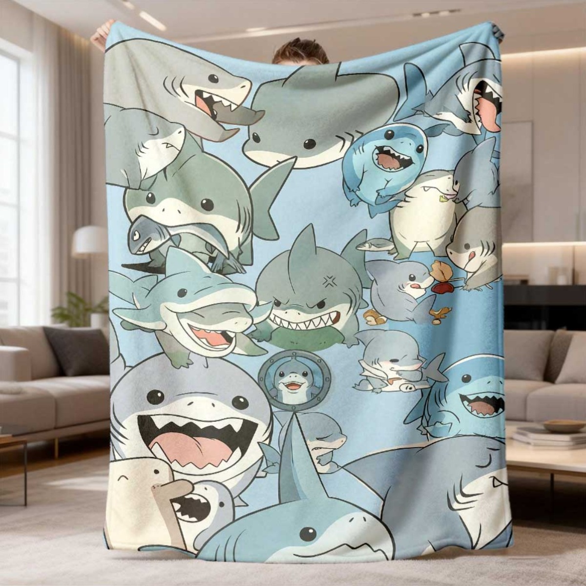 Large Cartoon Baby Sharks Flee - Baby Nursery In Hospital 리뷰 및 가격