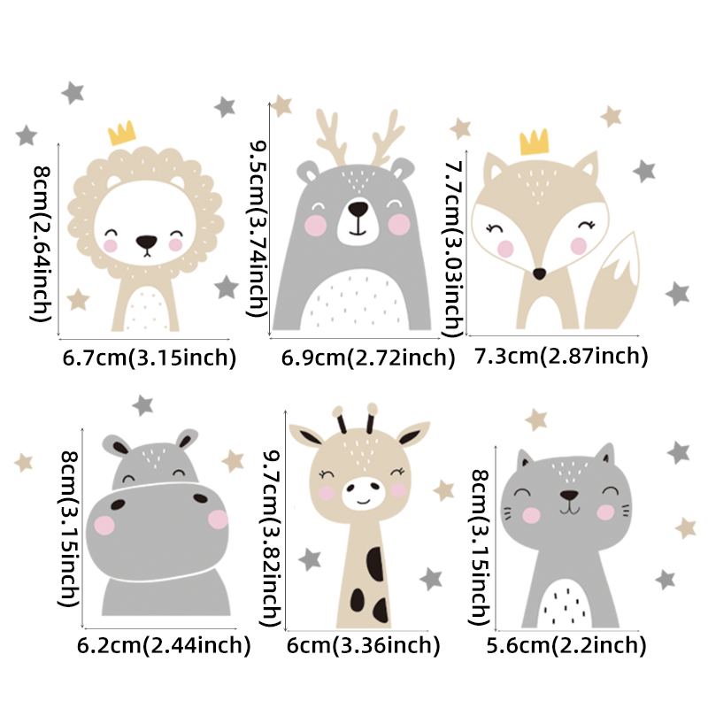 6pcs/set Boho Color Cute Smile - Baby Nursery Kit 리뷰 및 가격
