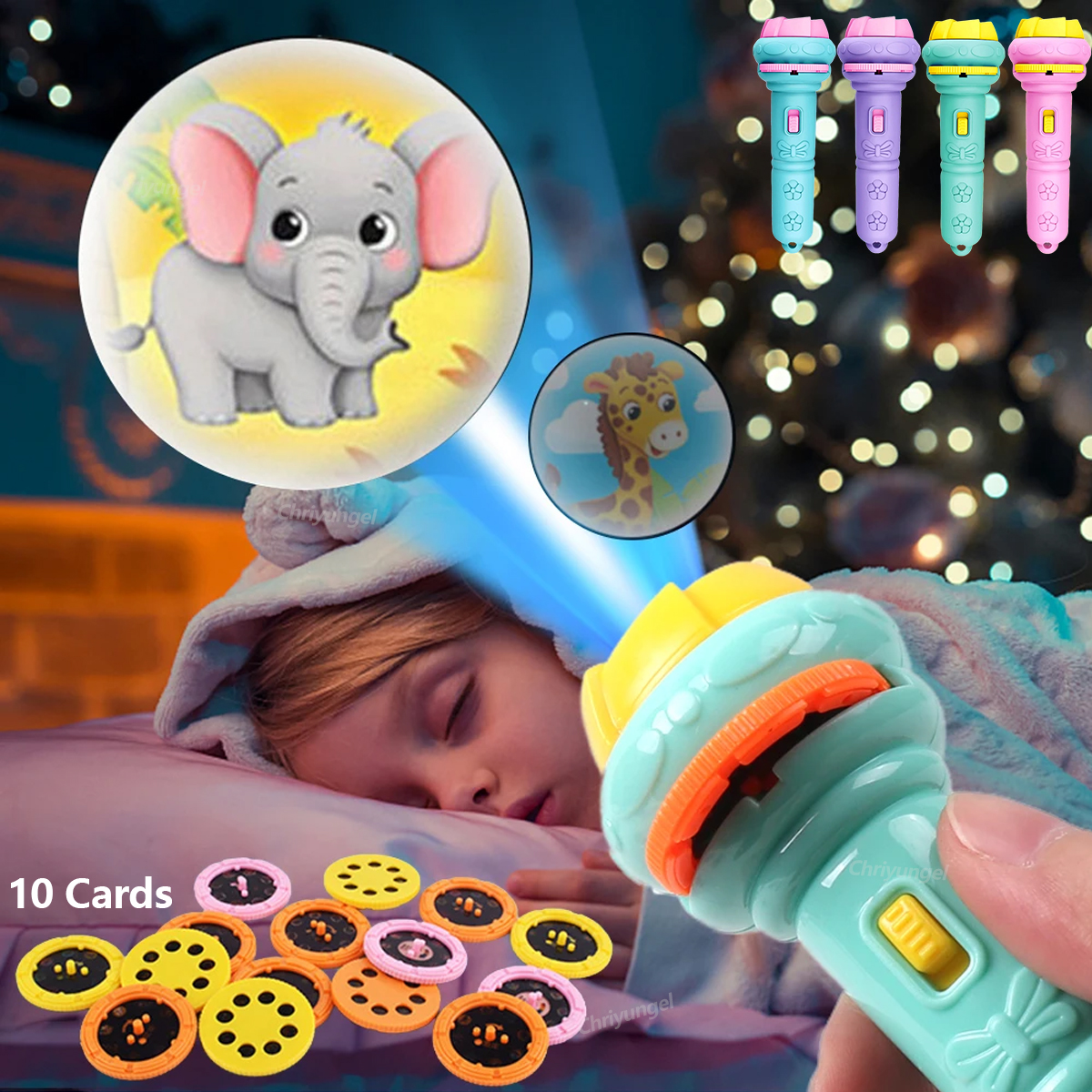 Kids Projector Torch with 10 S - Night Light Projector Stars 리뷰 및 가격