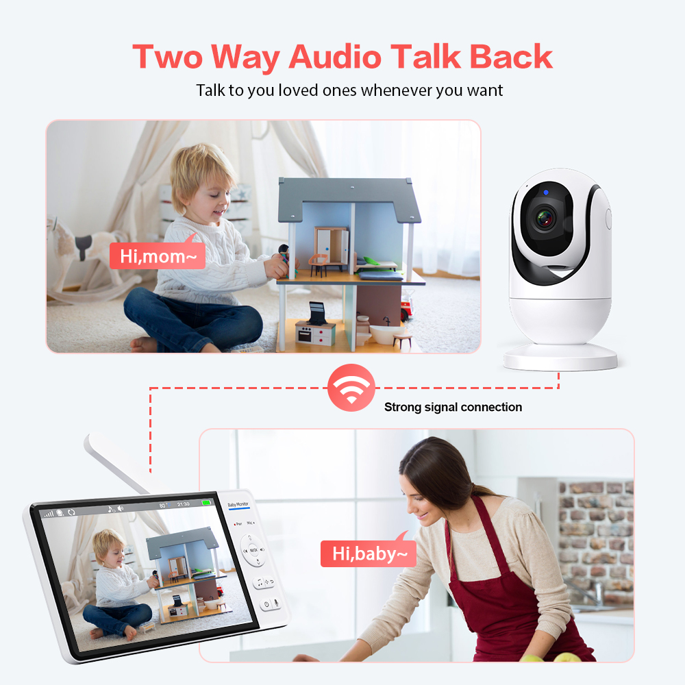 Video Baby Monitor 7'' 1080P H - Wearable Baby Monitor 리뷰 및 가격