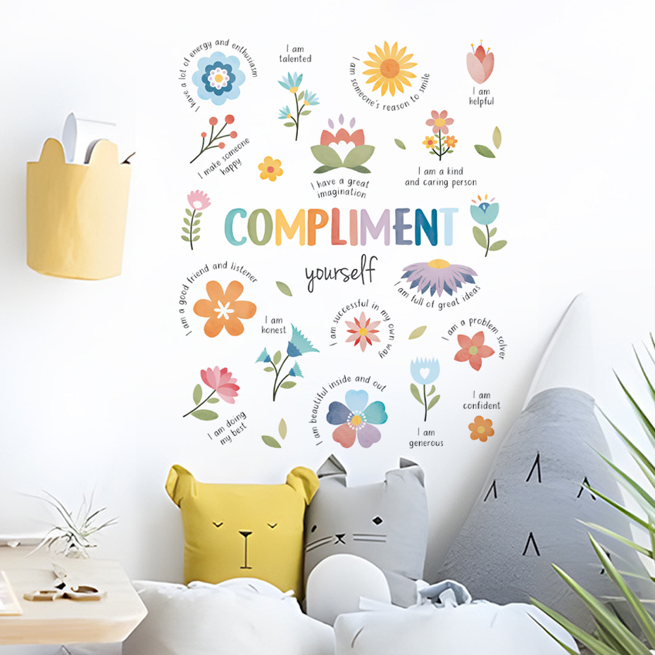 English colorful inspirational - Baby Nursery Wall Decals 리뷰 및 가격