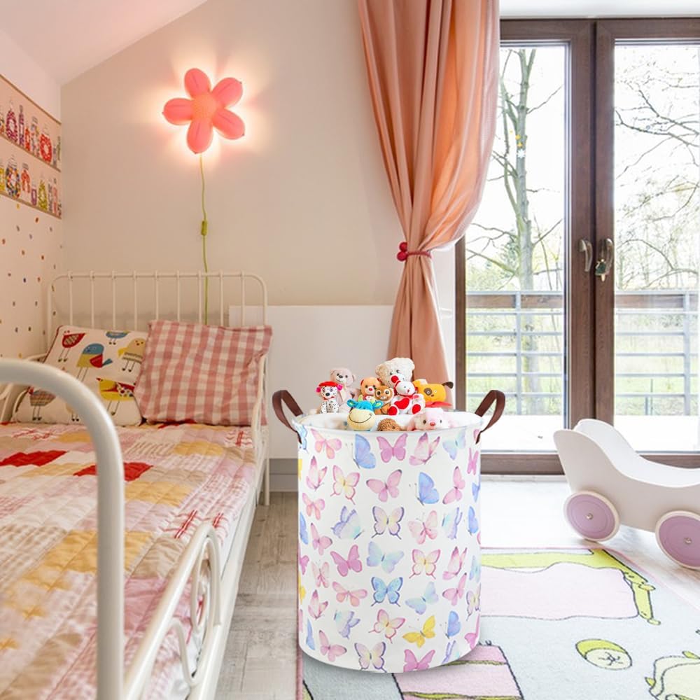 Butterfly Laundry Basket Girls - Baby Nursery Laundry Hamper 리뷰 및 가격
