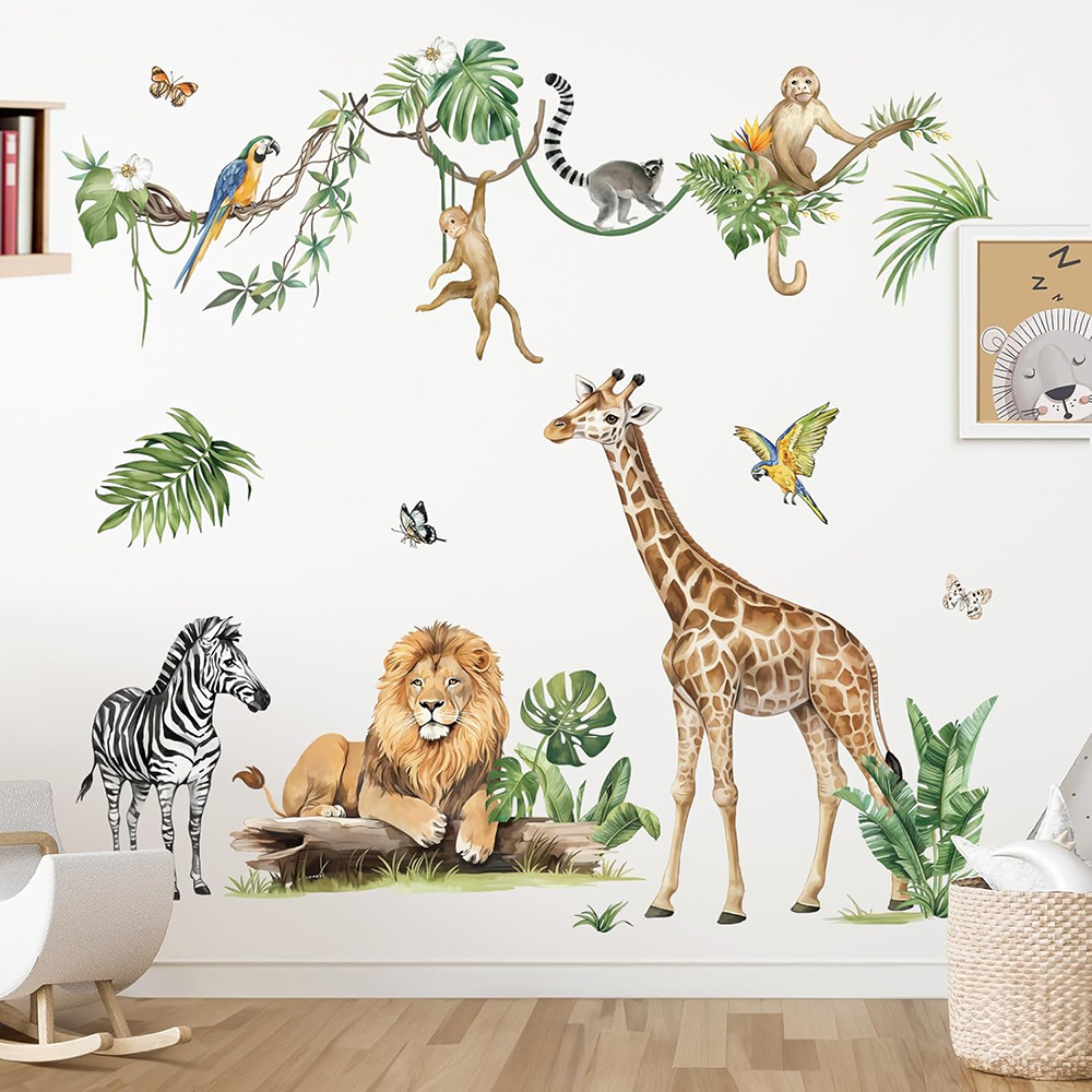 Large Jungle Animal Tropical L - Baby Nursery Needs 리뷰 및 가격