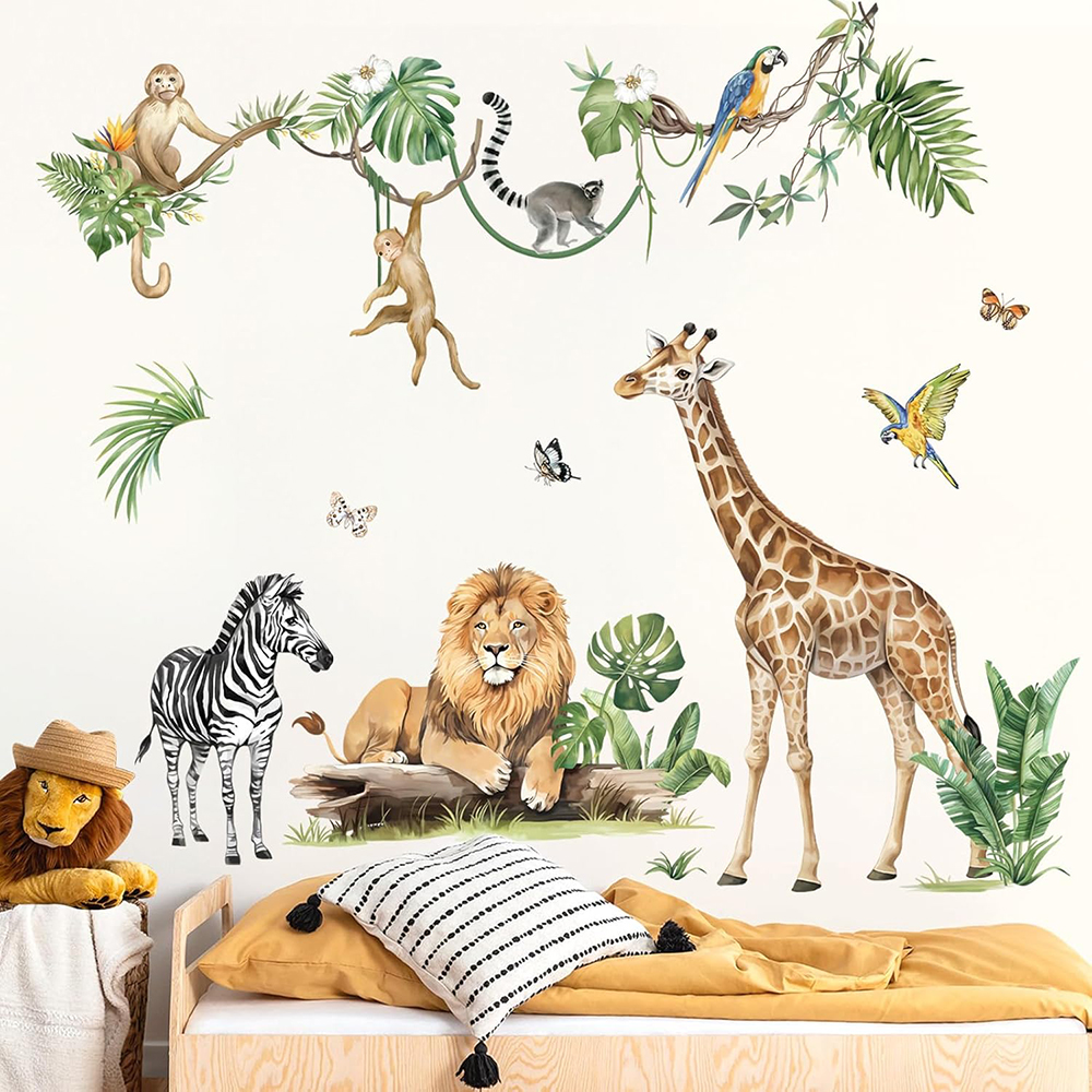 Large Jungle Animal Tropical L - Baby Nursery Needs 리뷰 및 가격