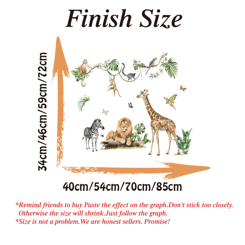Large Jungle Animal Tropical L - Baby Nursery Needs 리뷰 및 가격