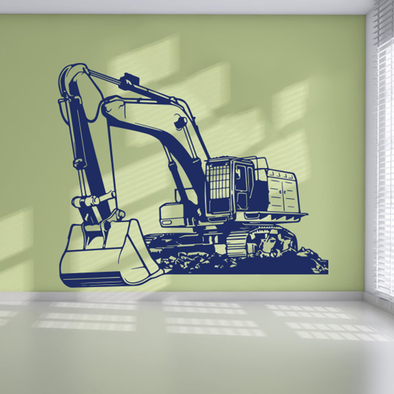 Large Heavy Equipmen Excavator - Baby Nursery Wall Mural 리뷰 및 가격