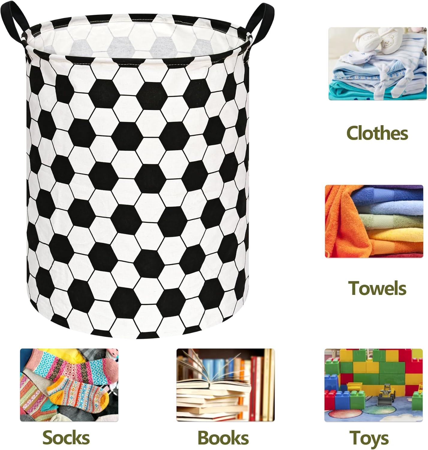 Round Kids Laundry Gift Basket - Baby Nursery Laundry Hamper 리뷰 및 가격