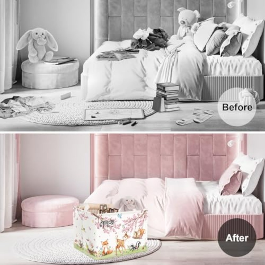 Forest Animal Baby Storage Bas - Baby Nursery Kids 리뷰 및 가격