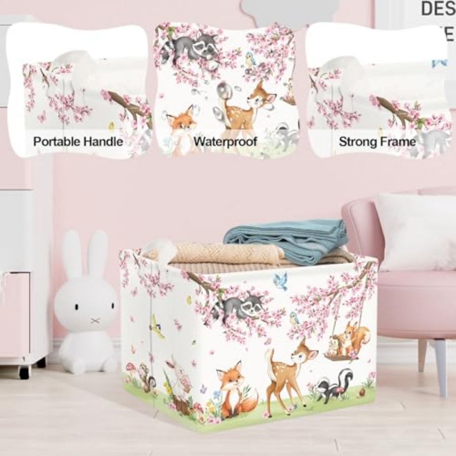 Forest Animal Baby Storage Bas - Baby Nursery Kids 리뷰 및 가격