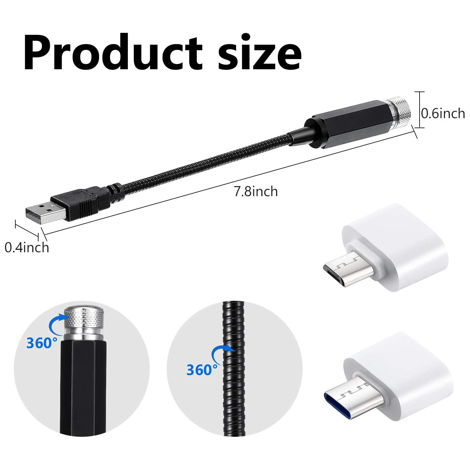 Adjustable Auto USB Decorative - Night Light Projector Stars 리뷰 및 가격