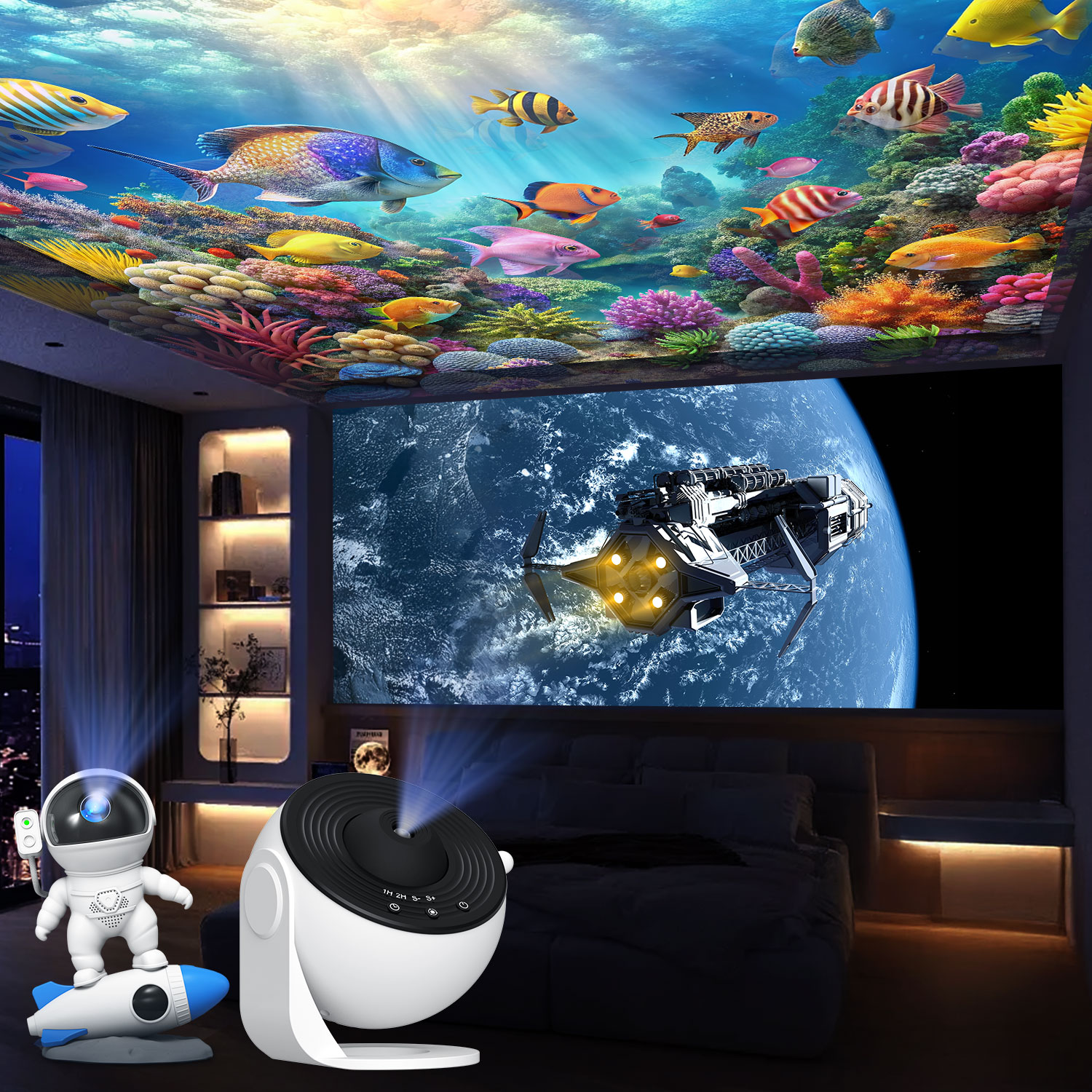 Night Light Galaxy Projector S - Night Light Projector Stars 리뷰 및 가격
