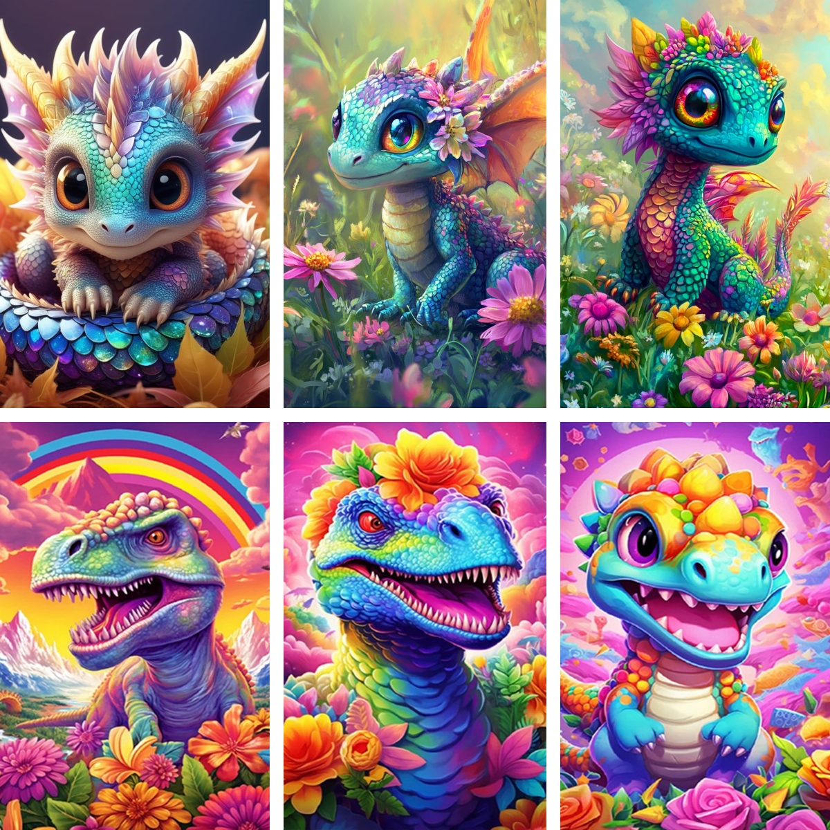 5D Diamond Painting Dinosaur F - Baby Nursery Kit 리뷰 및 가격