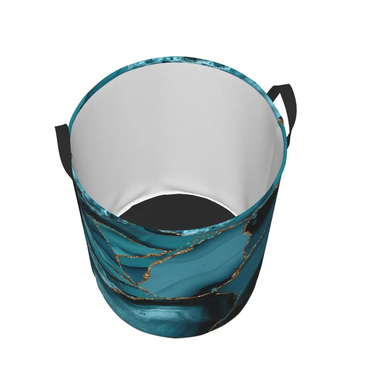 Custom Teal And Gold Marble La - Baby Nursery Laundry Hamper 리뷰 및 가격