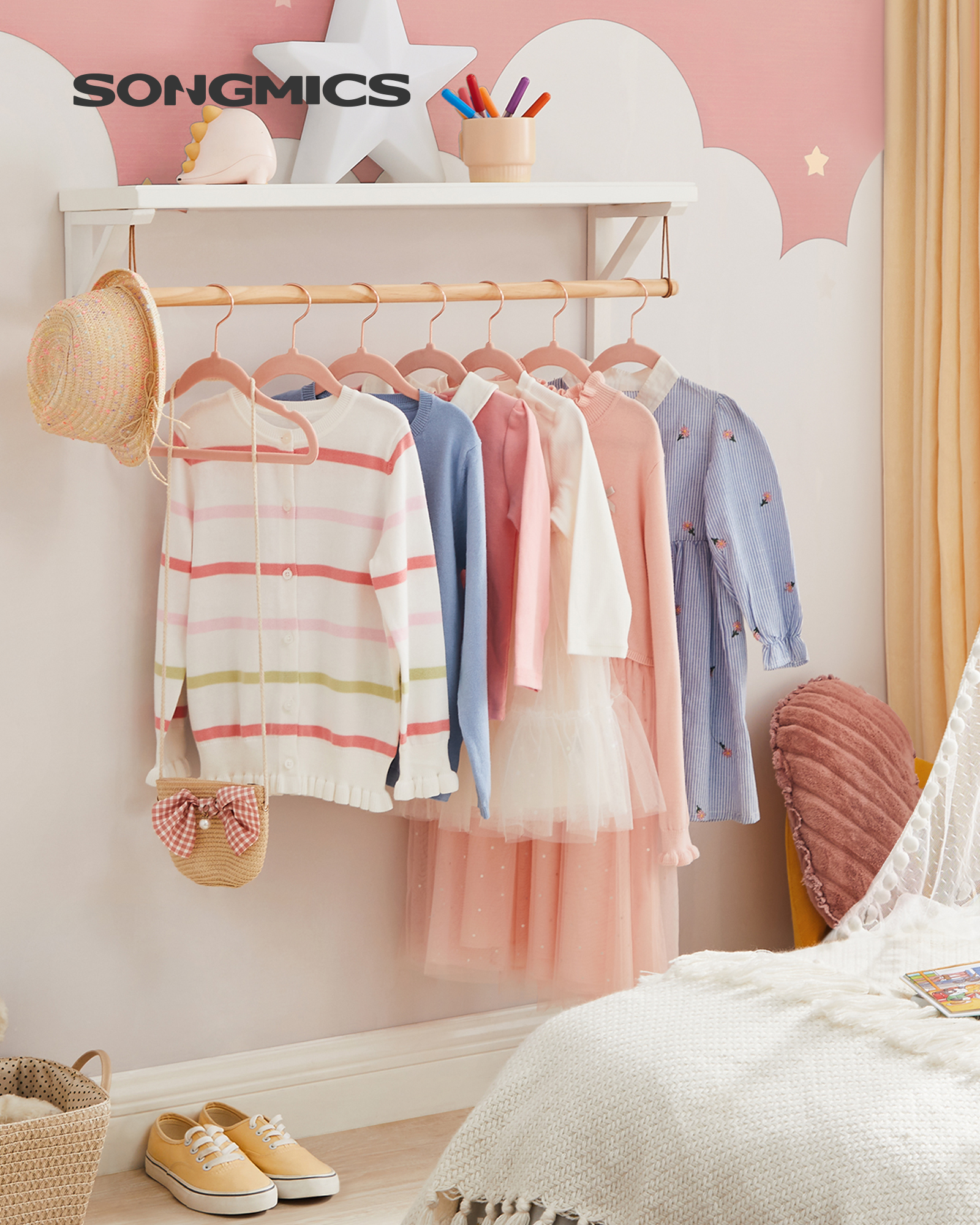 SONGMICS Baby Kids Hangers 30  - Baby Nursery Hooks 리뷰 및 가격