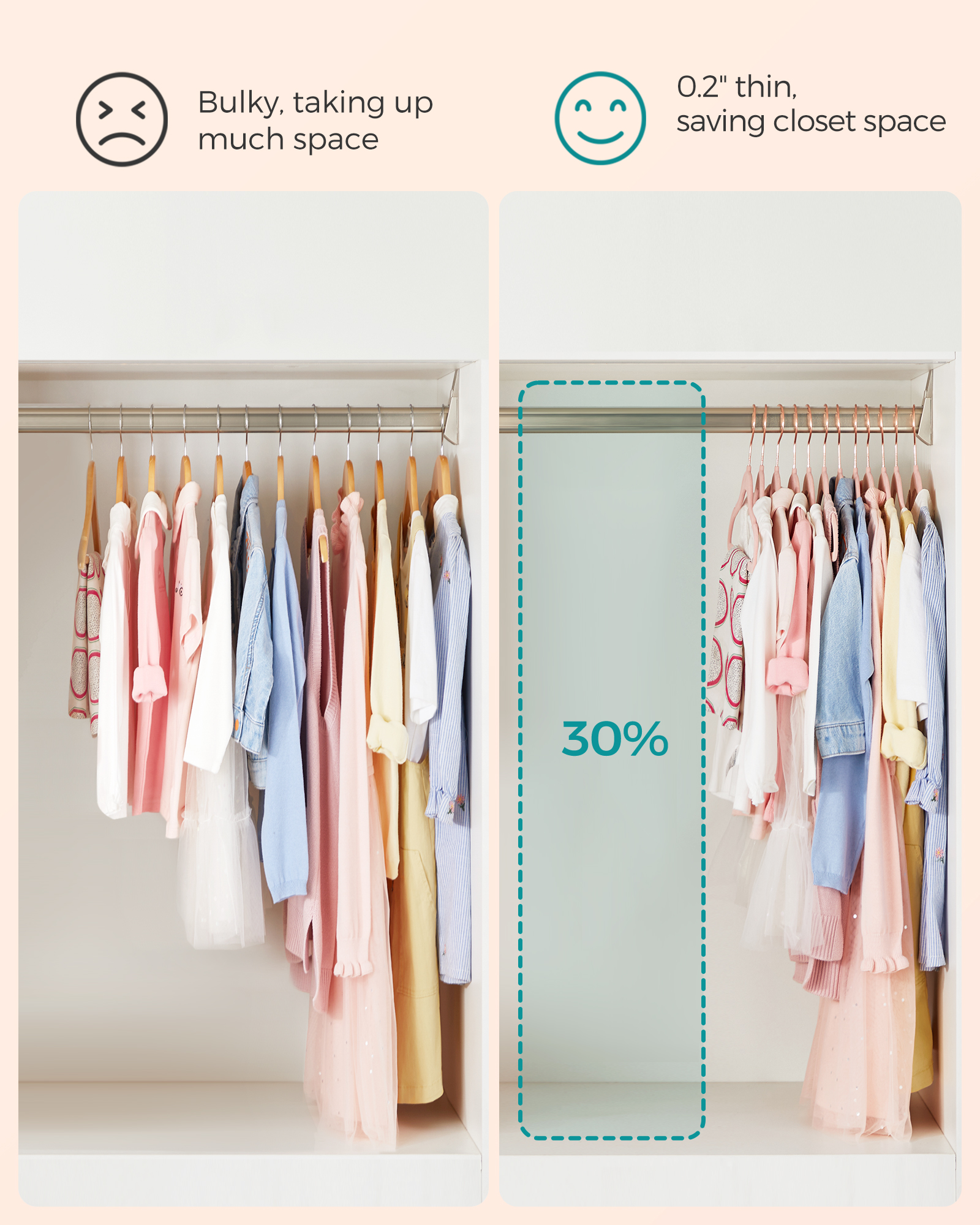 SONGMICS Baby Kids Hangers 30  - Baby Nursery Hooks 리뷰 및 가격