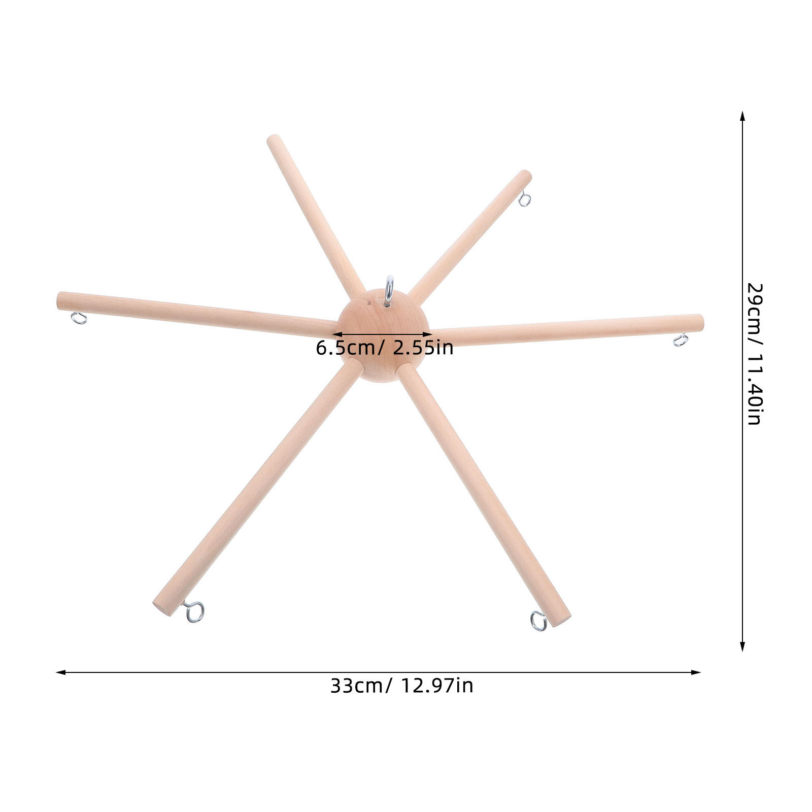 1Set Wooden Mobile Frame Natur - Baby Nursery Kit 리뷰 및 가격