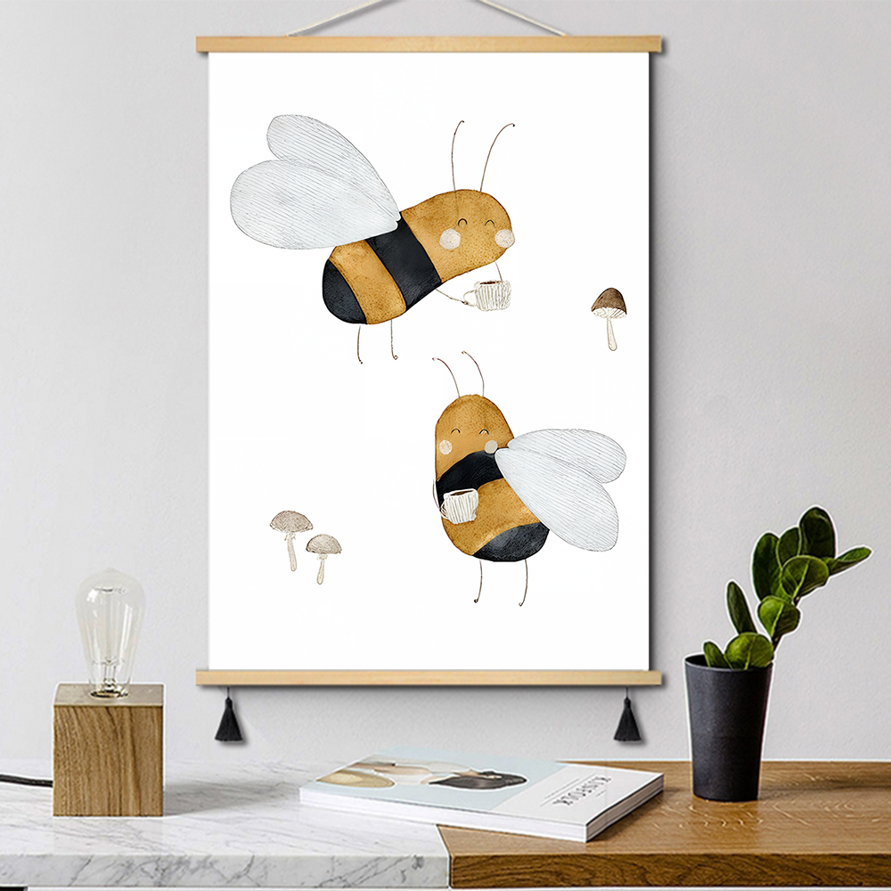 Boho Cartoon Posters Print Bea - Baby Nursery Kids 리뷰 및 가격