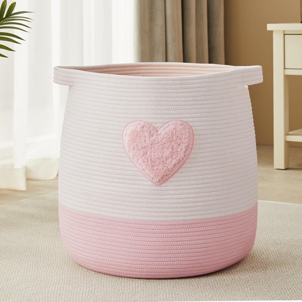 Pink Laundry Basket Hamper for - Baby Nursery Laundry Hamper 리뷰 및 가격