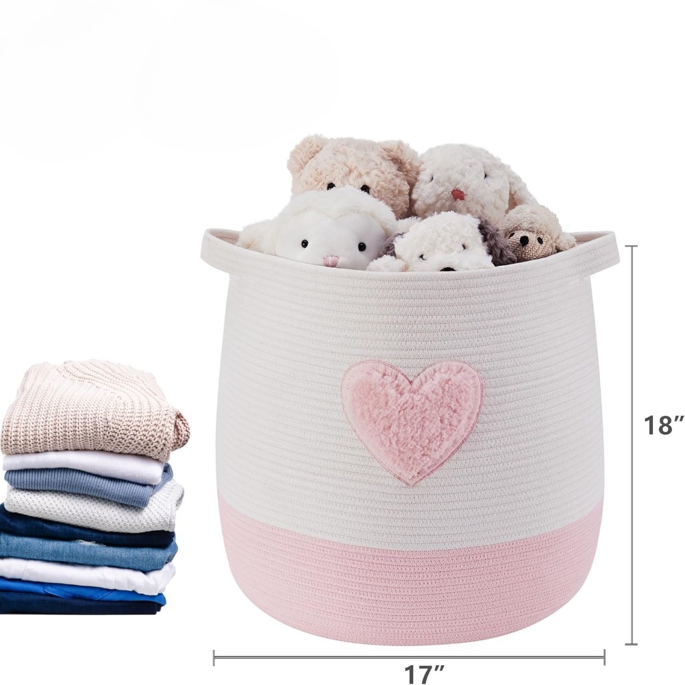 Pink Laundry Basket Hamper for - Baby Nursery Laundry Hamper 리뷰 및 가격