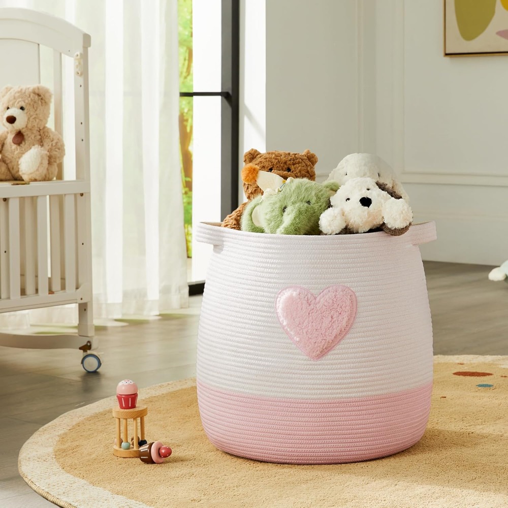 Pink Laundry Basket Hamper for - Baby Nursery Laundry Hamper 리뷰 및 가격