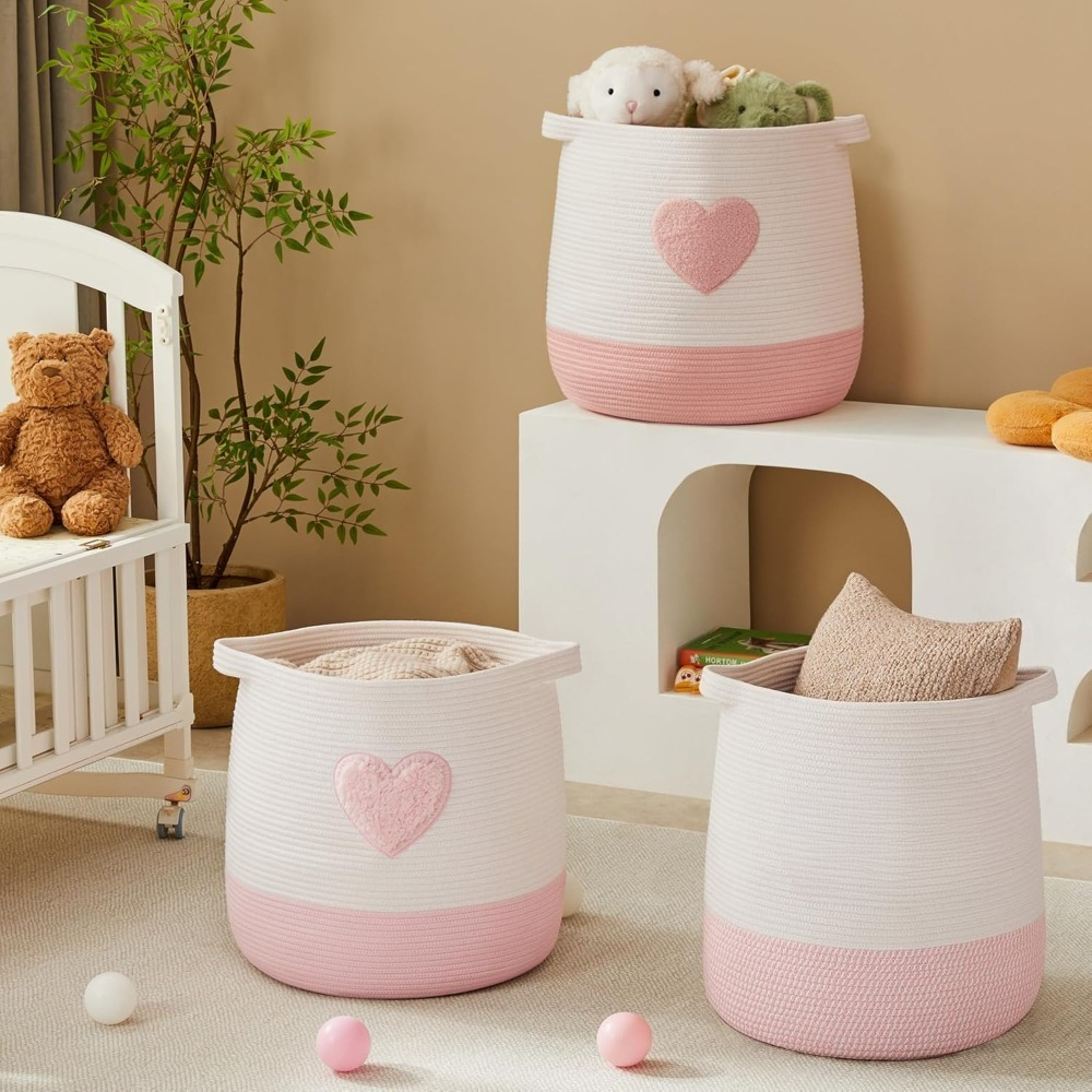 Pink Laundry Basket Hamper for - Baby Nursery Laundry Hamper 리뷰 및 가격