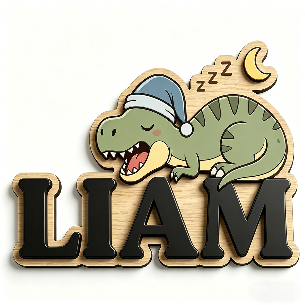 Personalized Sleepy Dinosaur N - Baby Nursery Kids 리뷰 및 가격