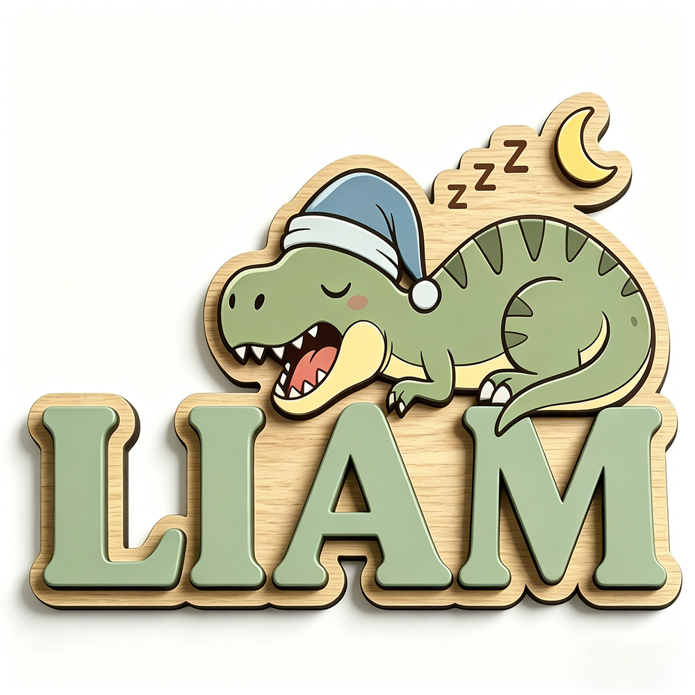 Personalized Sleepy Dinosaur N - Baby Nursery Kids 리뷰 및 가격