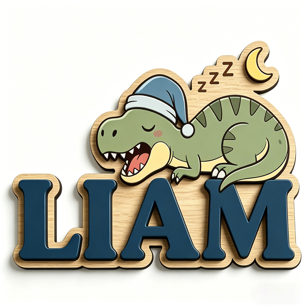 Personalized Sleepy Dinosaur N - Baby Nursery Kids 리뷰 및 가격